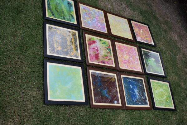 Colored Paintings with Frames - Image 4