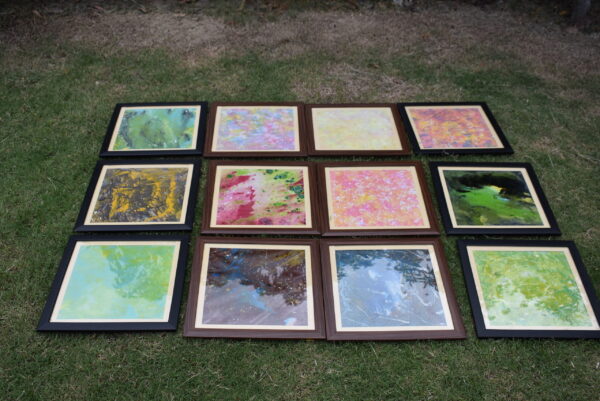 Colored Paintings with Frames - Image 3