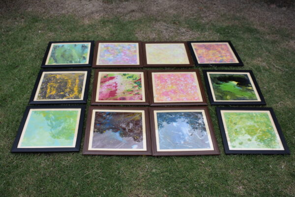 Colored Paintings with Frames