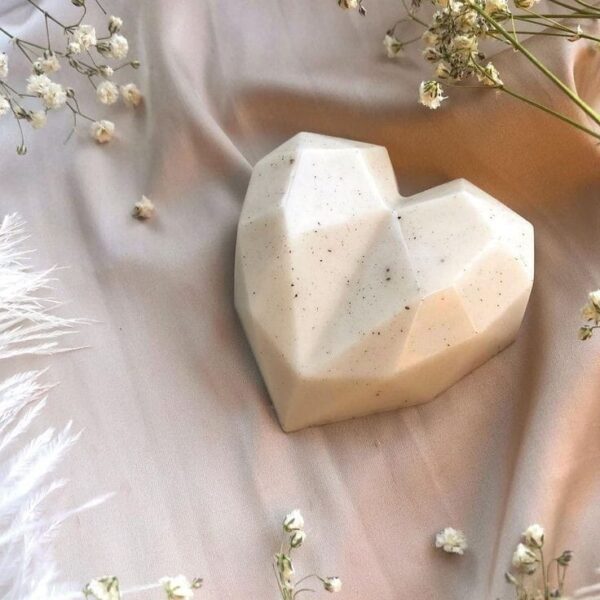 Heart Shaped Soap - White